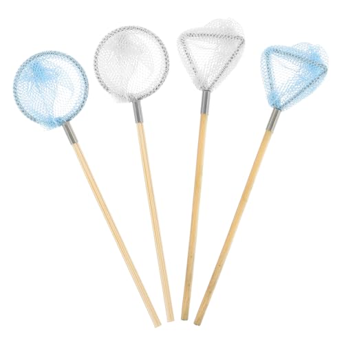 Vaguelly 4 Stück Modellschmuck kindergeburtstags mitgebsel Miniatures Sammlerstück polsterelemente unikal Fisch Puppe Netze kleine Hausrequisiten Miniaturspielzeug Legierung von Vaguelly