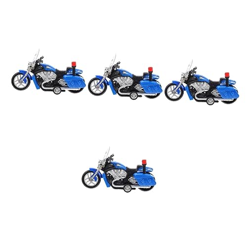 Vaguelly 4 Stück Spielzeug Autos Für Kinder Lauflernwagen Geschenk -skulptur Leichtmetall-motorradmodell Reibungsgetriebenes Kinderauto Spielzeug Mini- Abs von Vaguelly