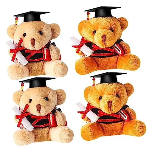 Vaguelly 4 Stück Party-Abschlussbär Kuscheltier plüschbär Toys Little Bear Abschlussgeschenk Ausgestopfter Plüsch-Abschlussbär weiche, Flauschige Puppe PP Baumwolle Vaguelly 4 Stück Party-Abschlussbär Kuscheltier plüschbär Toys Little Bear Abschlussgeschenk Ausgestopfter Plüsch-Abschlussbär weiche, Flauschige Puppe PP Baumwolle von Vaguelly