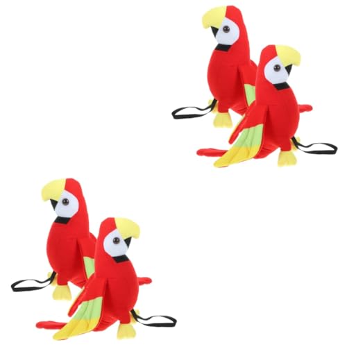 Vaguelly 4 Stück Piraten-Papageienpuppe karnevalskostüme Kinder faschingskostüme Kinder Plüschfigurenspielzeug Kleidung Piraten-Kostümzubehör für Kinder Vogelmodell Teilt Baby Fernrohr von Vaguelly