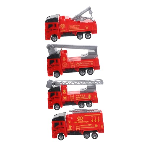 Vaguelly 4 Stück Pull Back Auto Kunststoff Rückzugmotor Robuste Baufahrzeuge Simulation Für Kleinkinder Geschenk Zur Motorik Eltern Junge Mädchen spielspaß von Vaguelly