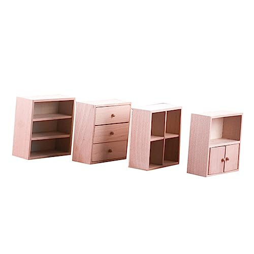 Vaguelly 4 Stück Puppenhaus Dekoration Kleines Möbel Modell Sicher mit Glatten Kanten Vielseitig Einsetzbar als Miniatur Aufbewahrung und Wohnaccessoire Vaguelly 4 Stück Puppenhaus Dekoration Kleines Möbel Modell Sicher mit Glatten Kanten Vielseitig Einsetzbar als Miniatur Aufbewahrung und Wohnaccessoire von Vaguelly