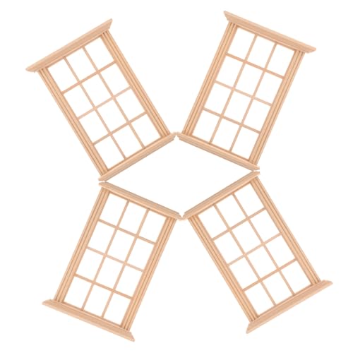 Vaguelly 4 Stück Puppenhaus-Modell Miniaturhaushandwerk Mini-fensterrahmen Fensterrahmen Basteln Mini-fenstermodell Mini-zubehör Miniaturmodell Miniatur-möbelzubehör Hölzern Vaguelly 4 Stück Puppenhaus-Modell Miniaturhaushandwerk Mini-fensterrahmen Fensterrahmen Basteln Mini-fenstermodell Mini-zubehör Miniaturmodell Miniatur-möbelzubehör Hölzern von Vaguelly