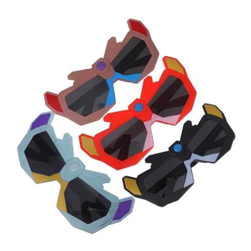 Vaguelly 4 Stück Robotersonnenbrille für Teiliges Rot Blau Schwarz und Braun Lustige Cartoon Sonnenbrillen für Partys Festivals und Familienfeiern Vaguelly 4 Stück Robotersonnenbrille für Teiliges Rot Blau Schwarz und Braun Lustige Cartoon Sonnenbrillen für Partys Festivals und Familienfeiern von Vaguelly