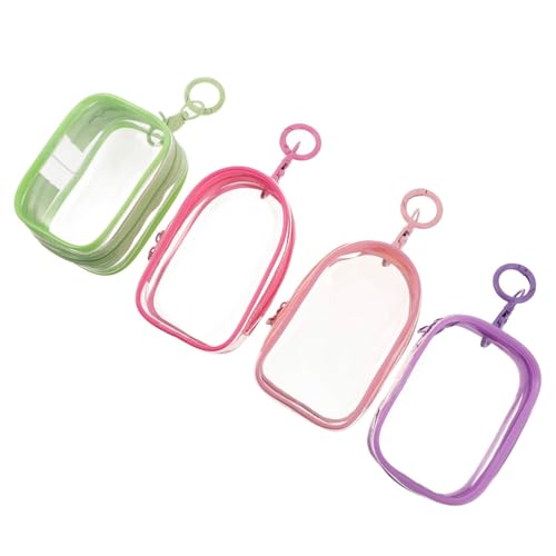 Vaguelly Schlüsselanhänger-sammeltasche Für 4 Mini-Figuren Vitrine Reise-Organizer Tragbare Tragetasche Für Figuren von Vaguelly