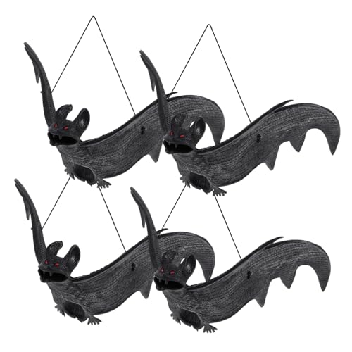 Vaguelly Halloween-Dekorationen 4 Stück Sehr Detaillierte Fledermaus- Fenster-Dekoration Zum Aufhängen Neuartige Fledermäuse Für Die Party Zu Hause von Vaguelly