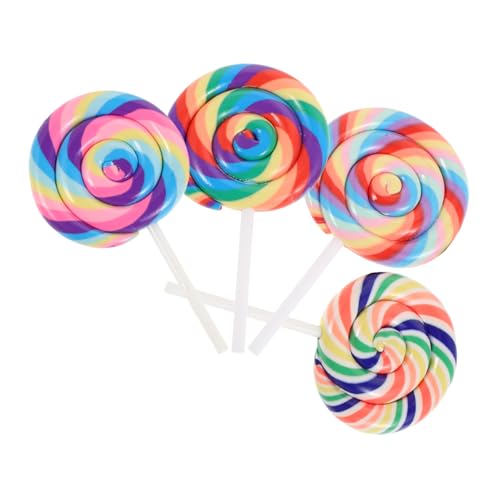 Vaguelly 4 Stück Simulation Lollipop Puppe Weihnachten hängender Lutscher Lutscherdekorationen realistisches Lutschermodell Lutscher für Süßigkeiten-Kuchen-Topper Blow Pops Harz Vaguelly 4 Stück Simulation Lollipop Puppe Weihnachten hängender Lutscher Lutscherdekorationen realistisches Lutschermodell Lutscher für Süßigkeiten-Kuchen-Topper Blow Pops Harz von Vaguelly