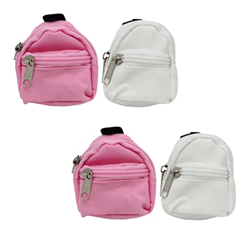 Vaguelly 4 Stück Simulation Schultasche Puppe Miniaturen Mini-rucksäcke Stoff Vaguelly 4 Stück Simulation Schultasche Puppe Miniaturen Mini-rucksäcke Stoff von Vaguelly