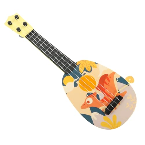 Vaguelly 4 Stück Simulations-Ukulele Mini-Gitarre Junge Spielzeug kinderinstrumente Kinder musikinstrumente Gitarren Spielzeuge pädagogische Gitarre für Kinder Gitarre für Anfänger Plastik von Vaguelly