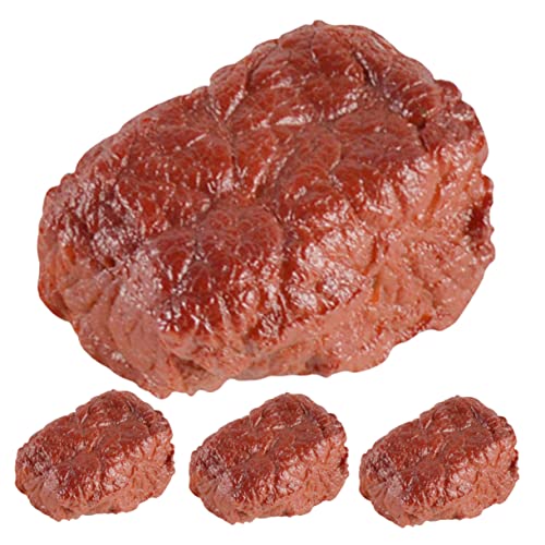 Vaguelly 4 Stück Simulierte Rindernuggets Rinderblock-Modell falsches Fleisch künstliches Rindfleisch Fleischmodell Spielzeugfleisch Kunststoff-Fleisch künstliches Lebensmittelmodell PVC Vaguelly 4 Stück Simulierte Rindernuggets Rinderblock-Modell falsches Fleisch künstliches Rindfleisch Fleischmodell Spielzeugfleisch Kunststoff-Fleisch künstliches Lebensmittelmodell PVC von Vaguelly
