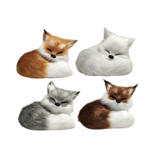 Vaguelly 4 Stück Simulierter Fuchs Simulation Füchse Dekorative Tiere Schmücken Simulationstiere Simulation Fuchs Schlafzimmer-Schreibtisch-Ornament Plüsch Vaguelly 4 Stück Simulierter Fuchs Simulation Füchse Dekorative Tiere Schmücken Simulationstiere Simulation Fuchs Schlafzimmer-Schreibtisch-Ornament Plüsch von Vaguelly