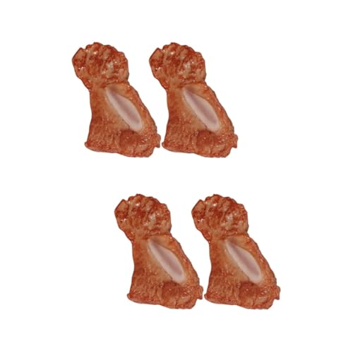 Vaguelly 4 Stück Simuliertes Steak Rippenmodell Spielzeug Rippchen Spielzeuge Modelle dekoratives Rippenspielzeug PVC-Rippenmodell Fleisch schmücken Anlage gefälschtes Essen Geschenk von Vaguelly