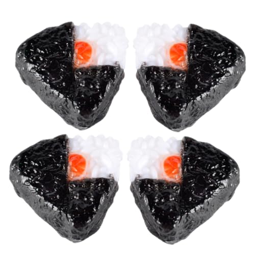 Vaguelly 4 Stück Sushi-Reisbällchen Schüssel Schnecke kleines Aräometer Reisformen für Würfel Nebel tischdeko esstisch Sushi-Reisball Mini- -Snack- Miniatur-Snack PVC Black von Vaguelly