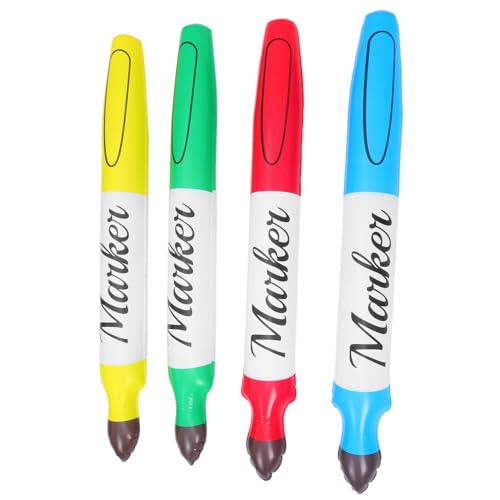 Vaguelly 4 Stück Teiliges Aufblasbares Riesen-marker-set PVC Bunte Riesenkreide Stifte für Schulanfang Deko Leichte Partyspielzeug für Drinnen und Draußen für Kindergeburtstag und Vaguelly 4 Stück Teiliges Aufblasbares Riesen-marker-set PVC Bunte Riesenkreide Stifte für Schulanfang Deko Leichte Partyspielzeug für Drinnen und Draußen für Kindergeburtstag und von Vaguelly