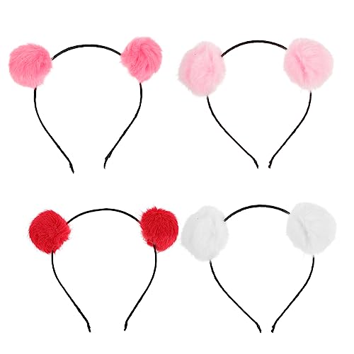 Vaguelly 4 Stück Teiliges Fuzzy Ball Katzenohren Stirnband für Kopfbedeckung Wassermelonrot und Weiß für Partys Cosplay und Besondere Anlässe Vaguelly 4 Stück Teiliges Fuzzy Ball Katzenohren Stirnband für Kopfbedeckung Wassermelonrot und Weiß für Partys Cosplay und Besondere Anlässe von Vaguelly