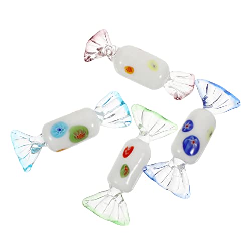 Vaguelly 4 Stück Teiliges Glaszucker Farbenfrohe Japanische Candy Ornamente aus Hochwertigem Realistische Süßigkeiten für Stilvolle und Schreibtischdeko Vaguelly 4 Stück Teiliges Glaszucker Farbenfrohe Japanische Candy Ornamente aus Hochwertigem Realistische Süßigkeiten für Stilvolle und Schreibtischdeko von Vaguelly