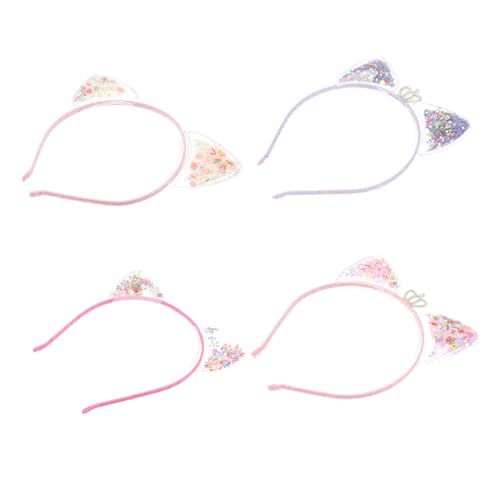 Vaguelly 4 Stück Teiliges Haarreif mit Rutschfestem Katzenmuster Niedliche Haarbänder in Rosa Weiß Flieder und Modischer Haarschmuck für Mädchen Geeignet für Party und Alltag Vaguelly 4 Stück Teiliges Haarreif mit Rutschfestem Katzenmuster Niedliche Haarbänder in Rosa Weiß Flieder und Modischer Haarschmuck für Mädchen Geeignet für Party und Alltag von Vaguelly