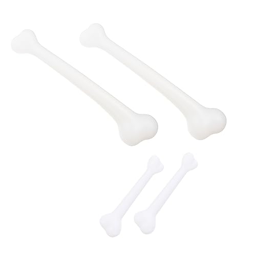 Vaguelly 4 Stück Teiliges Halloween Knochen aus Kunststoff Realistische Skelett Deko mit Großen und Mittleren Knochen Detailgetreue Halloween Requisiten für und Horror Cosplay von Vaguelly