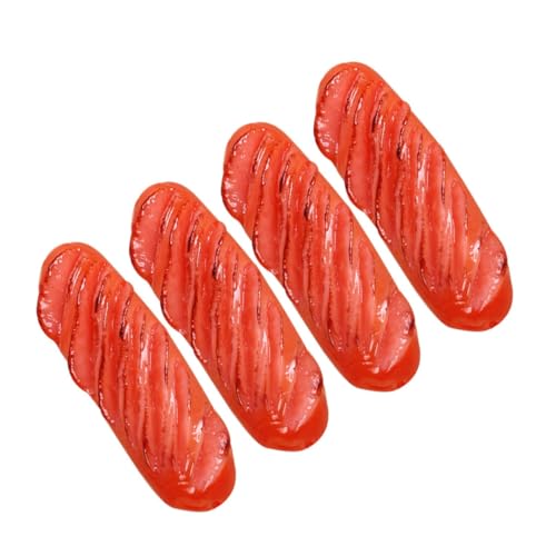 Vaguelly 4 Stück Teiliges Künstliche Hot Dogs Realistische Deko Langlebige Lichtechte Lebensmittelattrappen für Küche Party Fotografie und Schaufenster Vaguelly 4 Stück Teiliges Künstliche Hot Dogs Realistische Deko Langlebige Lichtechte Lebensmittelattrappen für Küche Party Fotografie und Schaufenster von Vaguelly