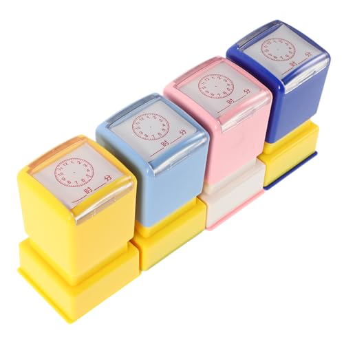 Vaguelly 4 Stück Teiliges Lernspielzeug für Stempel für Uhren Pädagogische Uhrzeit Erkennung für Schüler Tragbare Lehrmittel für Unterricht Farben Gemischt Vaguelly 4 Stück Teiliges Lernspielzeug für Stempel für Uhren Pädagogische Uhrzeit Erkennung für Schüler Tragbare Lehrmittel für Unterricht Farben Gemischt von Vaguelly