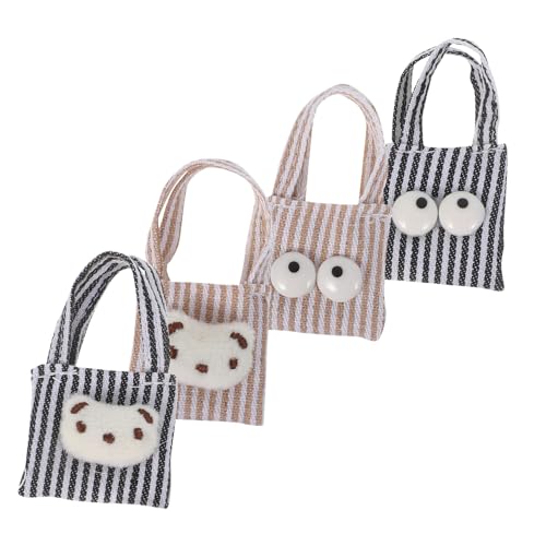 Vaguelly 4 Stück Teiliges Mini Canvas Schultertaschen Puppen Niedliche Kleine Crossbody-Taschen aus Hochwertigem Canvas Kompatibel mit Verschiedenen Puppenmodellen für Kreatives und Vaguelly 4 Stück Teiliges Mini Canvas Schultertaschen Puppen Niedliche Kleine Crossbody-Taschen aus Hochwertigem Canvas Kompatibel mit Verschiedenen Puppenmodellen für Kreatives und von Vaguelly