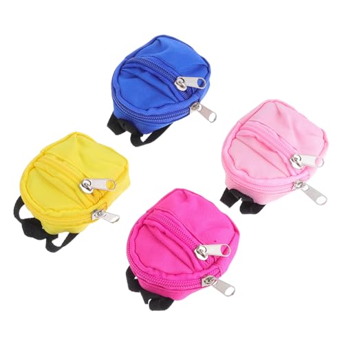 Vaguelly 4 Stück Teiliges Mini Rucksack für Puppen Zipper-spielrucksack Modische Miniatur-schultaschen Weiches Stoffmaterial Kindgerechtes Puppenzubehör für Verkleidung und Puppenhaus-dekor Vaguelly 4 Stück Teiliges Mini Rucksack für Puppen Zipper-spielrucksack Modische Miniatur-schultaschen Weiches Stoffmaterial Kindgerechtes Puppenzubehör für Verkleidung und Puppenhaus-dekor von Vaguelly