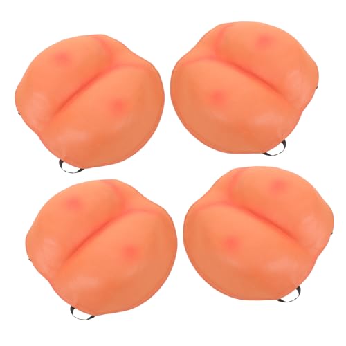 Vaguelly 4 Stück Teiliges Realistische Falsche Gesäß-attrappen Leicht Elastisch Lustiges Kostümzubehör für Halloween-Party und Prank Geschenkbox Tragbar Vielseitig für Cosplay und Partyspaß von Vaguelly