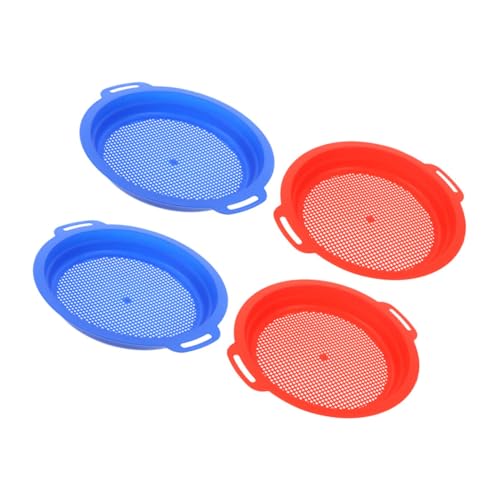 Vaguelly 4 Stück Teiliges Sand Sieb für Plastisches Strandspielzeug zum Sichten von Sand und Muscheln für Familienausflüge Gartenarbeit und Strandpartys Leuchtende Farben Blau Rot Vaguelly 4 Stück Teiliges Sand Sieb für Plastisches Strandspielzeug zum Sichten von Sand und Muscheln für Familienausflüge Gartenarbeit und Strandpartys Leuchtende Farben Blau Rot von Vaguelly