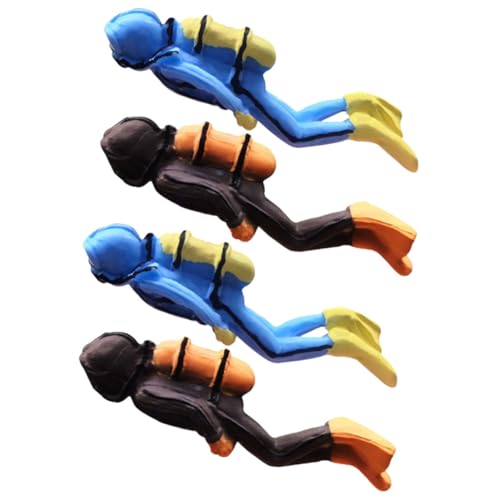 Vaguelly 4 Stück Teiliges Taucher Figuren aus Stabilem Harz Aquarium Deko Miniatur Taucher Ornament Langlebige Unterwasser Dekoration für Fischbecken und Puppenhaus Handgefertigt Blau und Vaguelly 4 Stück Teiliges Taucher Figuren aus Stabilem Harz Aquarium Deko Miniatur Taucher Ornament Langlebige Unterwasser Dekoration für Fischbecken und Puppenhaus Handgefertigt Blau und von Vaguelly