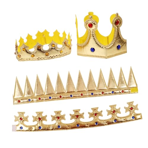 Vaguelly 4 Stück Teiliges aus Filz Leichte Stabile Geburtstags und Cosplay für Jungen und Mädchen Glänzende Haaraccessoires für Festliche Anlässe von Vaguelly