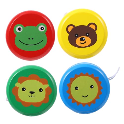 Vaguelly 4 Stück Teiliges aus Lustigen Holz Yo Yos für Sicheres Pädagogisches für Hand und Fingerbeweglichkeit Geeignet für Kreatives Koordination Zufällige Farbe Vaguelly 4 Stück Teiliges aus Lustigen Holz Yo Yos für Sicheres Pädagogisches für Hand und Fingerbeweglichkeit Geeignet für Kreatives Koordination Zufällige Farbe von Vaguelly