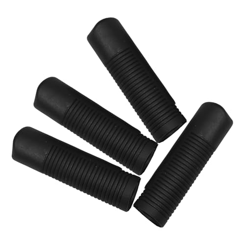 Vaguelly 4 Stück Teiliges von Rutschfesten Rollstuhlgriffabdeckungen Ergonomische PVC Handgriffe für Einkaufswagen und Einfache Installation Schwarz Kompatibel mit Rohren von Vaguelly