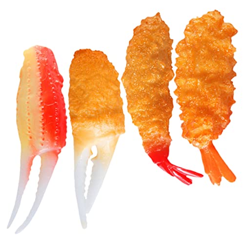 Vaguelly 4 Stück Tempura-Modell Vorgeben Gefälschte Tempuras-Requisite Für Die Küche Japanische Küchendekoration Gefälschtes Tempuras-Modell Gefälschtes Fleisch PVC Vaguelly 4 Stück Tempura-Modell Vorgeben Gefälschte Tempuras-Requisite Für Die Küche Japanische Küchendekoration Gefälschtes Tempuras-Modell Gefälschtes Fleisch PVC von Vaguelly