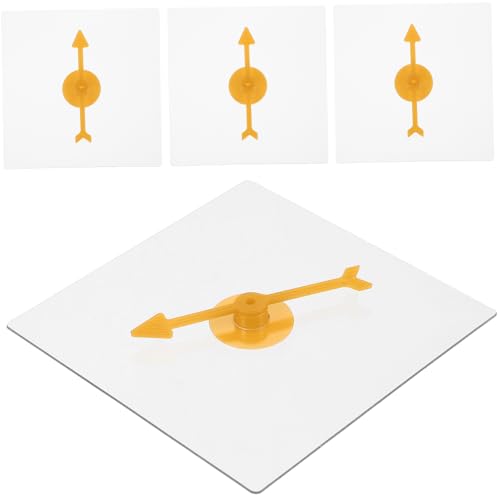 Vaguelly 4 Stück Transparenter Transparentes - Pfeilspinner DIY Transparente Pfeilspiel- Spiel Pfeile Transparenter Spielplattenspieler Plastik von Vaguelly