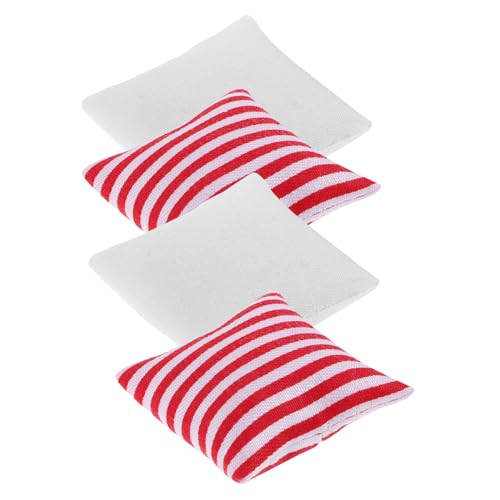Vaguelly 4 Stück Weiche Baumwoll für Puppenmöbel Deko Accessoires für Schlafzimmer und Wohnzimmer von Vaguelly