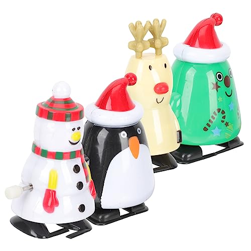Vaguelly 4 Stück Weihnachts Aufziehspielzeug Lustige Mechanische Figuren für Weihnachtsdeko Scherzartikel und Mitgebsel für Weihnachtsfeier Vaguelly 4 Stück Weihnachts Aufziehspielzeug Lustige Mechanische Figuren für Weihnachtsdeko Scherzartikel und Mitgebsel für Weihnachtsfeier von Vaguelly