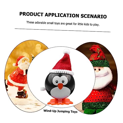 Vaguelly 4 Stück Weihnachts Aufziehspielzeug Pinguin mit Hut Nostalgisches Wind Up für für Jungen und Mädchen für Weihnachten und Geburtstagsfeiern von Vaguelly