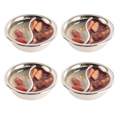 Vaguelly 4 Stück Yuanyang Hot Pot Requisiten Das Hotpot Topf Mini Mini Lebensmittelmodell Miniatur Küchengeschirr Mini Topf Mini Kochgeschirr Simulation Hot Pot Vaguelly 4 Stück Yuanyang Hot Pot Requisiten Das Hotpot Topf Mini Mini Lebensmittelmodell Miniatur Küchengeschirr Mini Topf Mini Kochgeschirr Simulation Hot Pot von Vaguelly