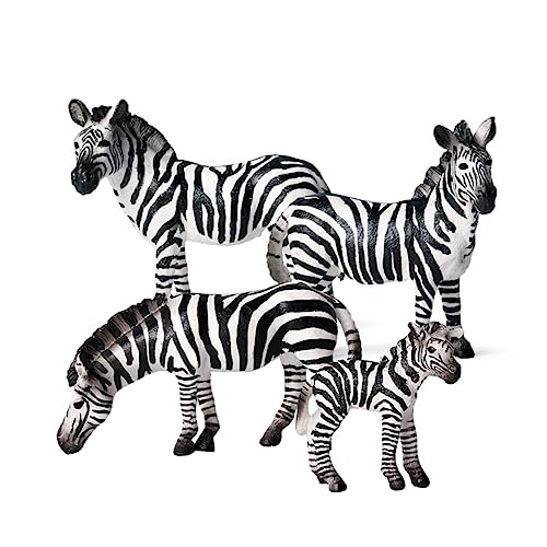 Vaguelly 4 Stück Zebra-Modell-Spielzeug spaß Spielzeuge kinderl Wildlife Imagination Raupe Hundespielzeug Kinderspielzeug Kinderwagenkorb für unter den Kinderwagen Modelle fest Dekorationen von Vaguelly