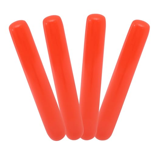 Vaguelly 4 Stück aufblasbarer Stick für aufblasbarer Pferdestock Ballonstäbchen aufblasbares aufblasbare Stöcke Jubelstöcke Partygeschenke Konzert Geräuschemacher PVC rot von Vaguelly