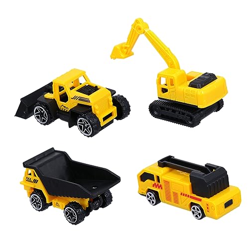 Vaguelly 4 Stück technisches Fahrzeug Spielzeug für Kinderwagen Cat-Mini-Trucks Kinderspielzeug interaktives Spielzeug Spielzeuge Autos Spielzeug Spielzeugauto aus Kunststoff Autospielzeug von Vaguelly