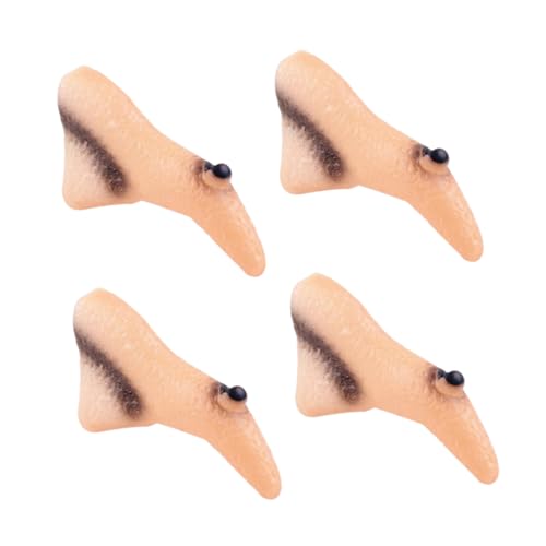 Vaguelly Hexen Nase Prothese Halloween Lustige Nase 4 Stücke Gummi Requisiten Für Halloween Dacoratin von Vaguelly