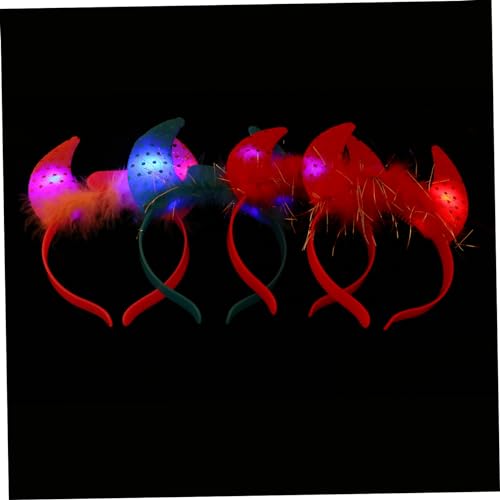 Vaguelly 4 Stücke Leuchtende Ox Hupe Hupedress Halloween Kreative Stirnband Party Foto Requisiten Vaguelly 4 Stücke Leuchtende Ox Hupe Hupedress Halloween Kreative Stirnband Party Foto Requisiten von Vaguelly