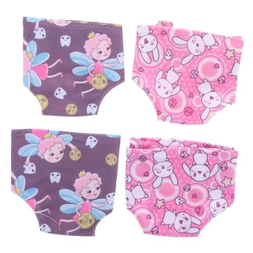 Vaguelly 4 Stücke Waschbare Puppen Unterhosen Pretend Spielen Höschen Dress Up Unterhosen Vaguelly 4 Stücke Waschbare Puppen Unterhosen Pretend Spielen Höschen Dress Up Unterhosen von Vaguelly