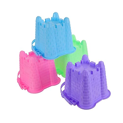 Vaguelly 4 Teiliger Sandburg Eimer Bunter Sandeimer Kleine Sandeimer Sandburg Formen Strand Sandspielzeug Strand Sandeimer Schaufelspielzeug Sandeimer Sandeimer Für Kunststoff von Vaguelly