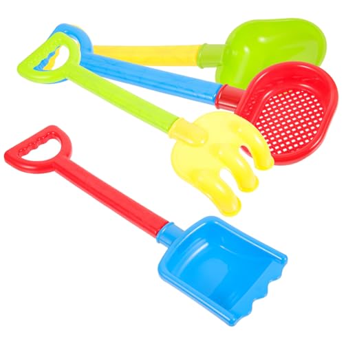 Vaguelly Lustige Kinderschaufeln Für Das Spielen Im Freien 4-teiliges Sandspielzeug-Set Buntes Spielzeug Zufällige Farbe von Vaguelly