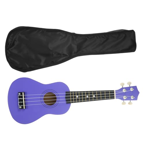 Vaguelly 4-saitige Holz-Ukulele Für Jungen Und Mädchen Tragbare Mini-Gitarre Spielzeugtasche Musikinstrument Für Anfänger Farbe Zufällig von Vaguelly
