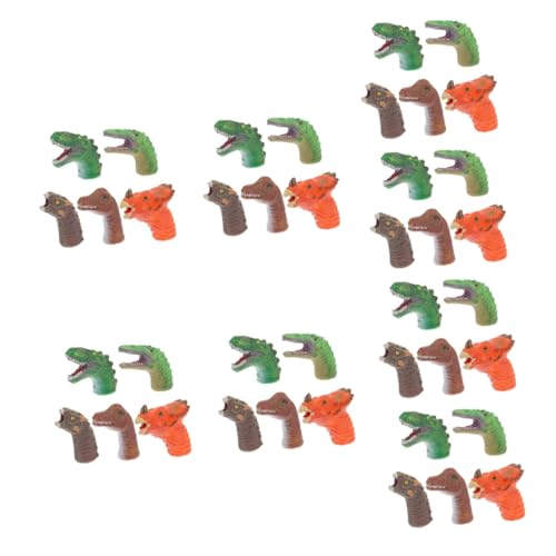 Vaguelly 40 STK Handpuppenspielzeug Lernspielzeug Handpuppe Zum Geschichtenerzählen Tierische Fingerpuppen Puzzle-Spielzeug Dinosaurier Handpuppen Plastik Einstellen Schmecken von Vaguelly