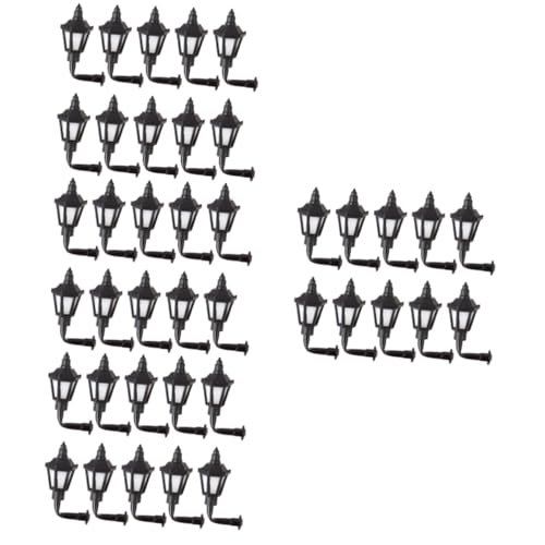 Vaguelly Spielzeug 40 STK Mikro-Landschaftsornamentlicht blacki The Black Miniatur- Zubehör für Minipuppen Modelle Weihnachtsdekorationen leichte Verzierung Lampenmodell Jahrgang Material von Vaguelly