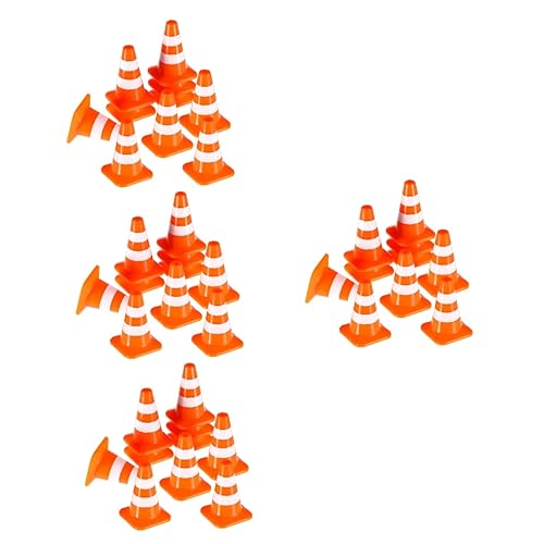 Vaguelly 40 STK Spielzeug-Straßenschild Miniaturspielzeug Verkehrsschilder für Kinder Ampel Ornament Modelle kleine Verkehrszeichen pädagogisches Lernspielzeug Sandkasten das Schild Fußball von Vaguelly